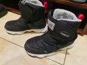 探路者（TOREAD）旗舰 儿童雪地靴男女中大童鞋冬季保暖防滑棉鞋靴子  黑色灰色 32 实拍图
