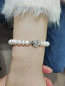 周六福银扣山茶花珍珠手链手串生日礼物 椭圆形约6.3mm 手链 16cm 实拍图