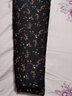 雅鹿品牌中老年保暖裤女加厚三层冬季高腰护膝妈妈花棉裤女可外穿裤子 YL580-20时尚印花羊毛 3XL （建议120-140斤） 实拍图