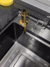 厨房水槽皂液器304不锈钢按压器延长管大容量免加液洗洁精洗涤剂泵 S91A7款  钛金色全铜泵头+硅胶延长管 实拍图