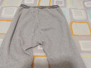 朵彩保暖裤男加厚加绒里绒纯棉男士冬季秋裤单件裤子彩棉 麻灰白竹节纹[单裤-男】 2XL 实拍图