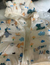 婧麒（JOYNCLEON）儿童棉服男女童装宝宝秋冬季婴儿衣服棉服加厚外出棉袄加绒外套 白色恐龙 90cm 实拍图