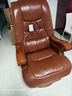 满誉老板椅子商务大班椅家用真皮办公电脑座椅靠背可躺升降总裁旋转椅 10轮棕色-头层牛皮+搁脚+按摩 尼龙脚 实拍图