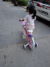 凤凰（Phoenix）儿童自行车 4-6-10-13岁童车女款公主款中大童宝宝单车 珠光粉 16寸 实拍图