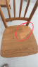 源氏木语实木餐椅樱桃木复古靠背椅简约家用餐桌椅子书桌椅0.47米 晒单实拍图