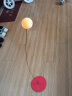 机器鹅儿童乒乓球训练器 三岁幼儿版反弹板悬挂球拍室内成人球玩具男孩 塑料底座+塑料球拍【4球一杆】 实拍图