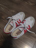 回力休闲运动鞋白色校鞋排球鞋跑步鞋体考鞋田径训练拔河跳远鞋帆布鞋 白红 41 女买平时小一码男码标准 实拍图