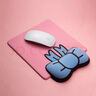 小熊堂 蝴蝶结护腕鼠标垫键盘手托可爱卡通创意女生ins风办公小号手腕垫 鼠标垫粉色 实拍图