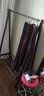 艺柳园 实木衣帽架家用落地衣架简约可折叠挂立式衣衣杆简易挂衣服架子 单层折叠栅栏款1.2米榉木胡桃色 实拍图