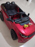 携手路虎儿童电动汽车四轮四驱玩具车可坐人越野童车锂电 四驱烤漆红全功能+低门+皮座 实拍图