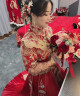 龍曼尼仕秀禾服新娘2024新款婚纱中式嫁衣结婚礼服小个子情侣装古装婚礼服 311披肩无钻款（仅女装） XL 实拍图