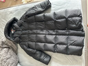 美力城【檀健次同款】长款羽绒服女装新款极地鹅绒外套时尚泡芙110 猛石黑 L （120-130斤） 实拍图