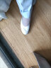 阁彪护士鞋女白色老北京布鞋坡跟医院美容院小白鞋牛筋底工作休闲单鞋 白色 35 实拍图