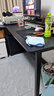 蔓斯菲尔 转角电脑桌电竞桌台式家用转角书桌书架组合办公桌写字台 单桌碳纤维色左款160x120 L型宽大桌面  实拍图