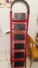星奇堡 家用梯子工程梯折叠多功能人字梯伸缩室内加厚两用梯子 加厚六步梯-红色 实拍图