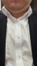 雅戈尔（YOUNGOR）长袖衬衫男纯色提花免烫衬衫棉涤混纺免熨定型舒适透气透气易干 GLVP19001BBA白色 42 实拍图