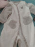 戴维贝拉（DAVE＆BELLA）婴儿睡衣新生儿连体衣男宝爬服女宝衣服0-3个月秋冬新款外出服 浅卡其【DB4237051】 66cm （建议身高59-66cm） 实拍图