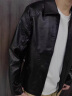 啄木鸟（TUCANO）皮衣男士外套秋季夹克男机车翻领商务休闲上衣服男装 黑色 XL  晒单实拍图