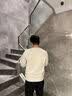 HLA海澜之家卫衣男山不在高系列圆领绣花简约长袖男秋季 实拍图