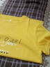 登森奥奥纯棉短袖t恤女2024夏季新款韩版显瘦百搭休闲女装上衣打底衫 黄色2018+粉色夏天 L 建议95-110斤 实拍图