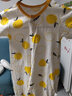 婧麒婴儿连体衣夏装新生男女宝宝夏季衣服纯棉薄款空调服爬服夏天 橘子 90cm 实拍图