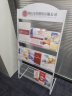协同 报刊架书架绘本架资料宣传册展示架子置物架书刊简易报纸收纳架金属落地杂志架 【升级】三层宽63cm【白色弧顶】免费印制logo 实拍图
