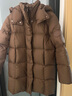 美力城暖天鹅泡芙羽绒服中长款女高端90鹅绒加厚外套保暖157 棕色 XS （80-95斤） 实拍图