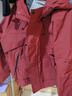 鸭鸭冲锋衣羽绒服男女防水登山户外时尚情侣冬季防风保暖加厚外套 安哥拉红色 M （115-135斤） 实拍图