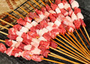 杞乐康 宁夏滩羊肉串 国产原切净重400g/袋(20串) BBQ烧烤食材 烤箱适配 羊肉串20串/400g 实拍图