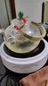 叁坤 加厚玻璃茶壶耐热煮茶器养生壶泡茶烧水提梁壶普洱花茶壶过滤家用保温煮茶电陶炉功夫茶具 绿珠壶+白色茶炉 实拍图