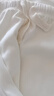 真维斯（JEANSWEST）阔腿裤子女2025春秋季新款直筒休闲裤女装宽松百搭雪尼尔垂感长裤 米色 纯色 L 实拍图