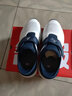足力健老人鞋中老年轻软透气休闲鞋防滑夏凉鞋2421510J 男-白/蓝 43 实拍图
