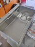 卡贝（cobbe）厨房水槽洗菜盆一体盆304不锈钢加厚大单槽洗菜池洗碗槽台下盆 压纹68*45大下水槽+不含龙头 实拍图