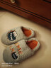 安尚芬 冬季棉拖鞋男女士可爱小龙时尚百搭亲肤舒适保暖防滑 情侣鞋 白色【爱心熊】 40-41 适合39-40 实拍图