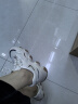 鸿星品尓克真皮摇摇鞋女新款秋季女士运动鞋时尚网面百搭老爹鞋网鞋软 米色/密网 39 实拍图