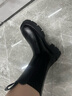 达芙妮厚底短靴女靴马丁靴白色烟筒靴中筒切尔西靴4622607063 黑色38 实拍图