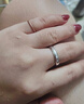 周六福（ZLF）情人节礼物  18K金戒指女三生三世彩金素圈戒指玫瑰金尾戒生日T 9号 -磨砂 实拍图