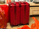 南极人红色行李箱新娘拉杆箱女结婚箱子婚庆铝框万向轮陪嫁皮箱婚礼 喜庆红 22英寸 （可托运） 晒单实拍图