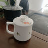 三旬玻璃茶杯茶水分离杯子男士办公室大容量带盖过滤泡茶水杯 远山(透明)玻璃茶杯【橡木】 实拍图