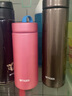 虎牌（TIGER）保温杯轻便迷你型保冷杯MMZ-A35C真空男女办公杯水杯保温杯 霜花粉PF 350ml 实拍图