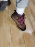 骆驼（CAMEL）户外登山鞋牛皮防滑耐磨高帮徒步鞋男防水专业徒步鞋女靴爬山运动 FB22243989，咖啡/紫红，女 36 实拍图