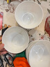 嘉兰陶瓷碗家用加厚吃饭碗简约北欧小清新金边餐具面碗组合 5英寸饭碗6个 实拍图