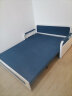 耀沉【24小时发货】折叠沙发床两用小户型客厅双人多功能沙发床可储物 蓝色绒布（舒适款）其他颜色留言 宽1.5米长1.93米（8cm海绵） 实拍图