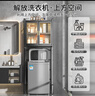 居乐趣卫生间洗衣机置物架落地多层浴室马桶储物架带门滚筒洗衣机整理柜 白-洗衣机架-双层双开门宽68cm 实拍图