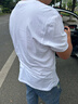 雪中飞t恤男短袖2025新款夏装男女同款潮流运动休闲宽松纯棉半袖上衣 白色2867F XL 180/96A 实拍图