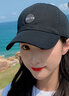 罗维利特帽子男夏天鸭舌帽女情侣百搭遮阳棒球帽情侣款男女通用 NT款黑色 均码 54-60 实拍图