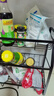 速都厨房置物架台面调料架油盐酱醋佐料调味品架免打孔多功能储物架 3层平底款*磨砂黑【加厚版】 实拍图