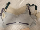 曼可娇大码内衣女超薄款无钢圈大胸显小聚拢透气胸罩收副乳文胸套装胖MM 浅蓝+浅粉 M 42/95(BCD通杯约0.3C) 实拍图