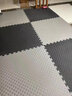 珈柔健身房地垫隔音减震家用高密度运动地板防震拼接楼层地胶橡胶地毯 高密度1*1米 厚2cm 黑黄双面 实拍图