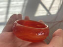 碧凤阁 玛瑙手镯 红色玉石手镯 加宽加厚女款手镯 实拍图